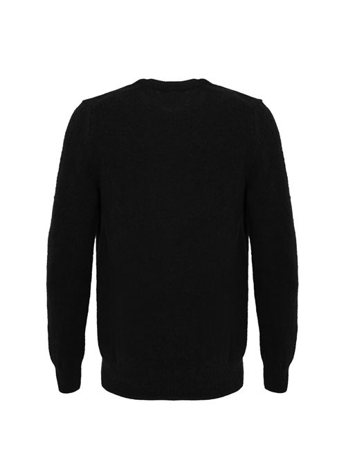 Maglione in misto lana Nero Alpha studio | AU-3172C1002